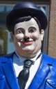 Statue of Heavyset American Oliver Hardy Royalty Free Stock Photo